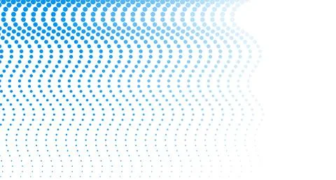 Bright blue minimal dotted lines abstract background Illustrazione stock