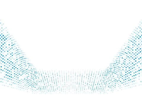 Bright blue minimal dotted lines abstract technology background Stock Illustration