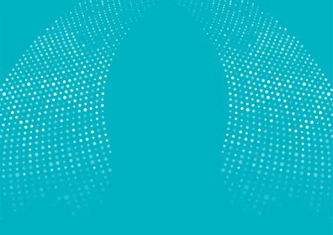 Bright blue minimal dotted waves abstract background イラスト素材