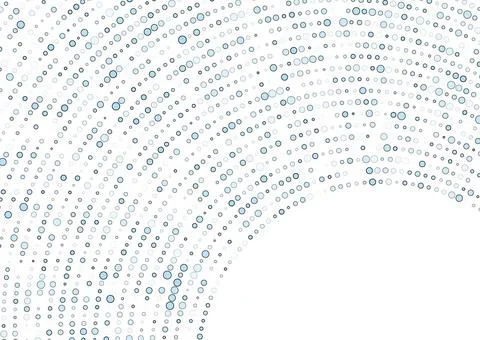 Bright blue minimal halftone dots abstract background Stock Illustration