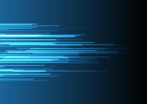 Bright blue minimal lines abstract futuristic tech background Stock-Illustration