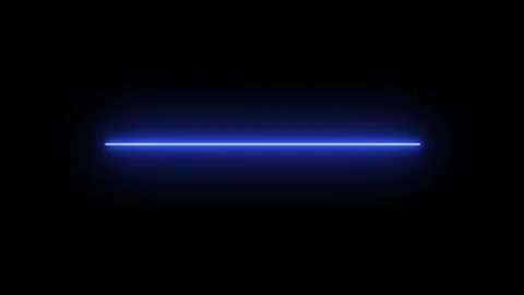 Bright Blue Neon Flicker Light On Black Background Stock Footage 307495019