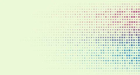 Bright blue pink small square dots abstract hi-tech background Stock Illustration