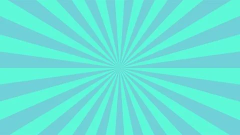 Bright Blue Radial Burst Background for Design Projects. Stock Illustration
