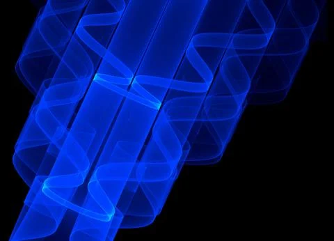 Bright blue ripples Stock Illustration