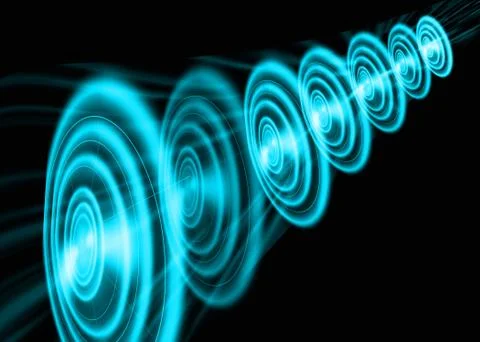 Bright blue round abstract background 스톡 일러스트