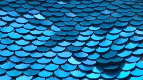 Bright blue scale pattern texture. Christmas abstract background Stock Photos