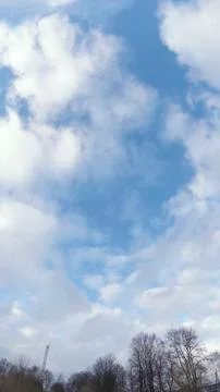 Bright blue sky with clouds 스톡 사진