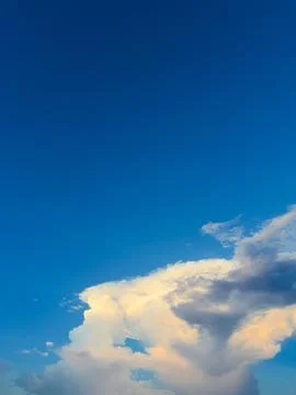 Bright Blue Sky with Clouds Stock Photos