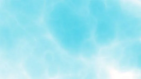 Bright Blue Sky with Fluffy Clouds and Sun. イラスト素材