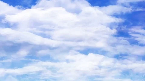 Bright Blue Sky Stock Footage 99118646