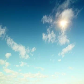 Bright blue sky Stock Photos