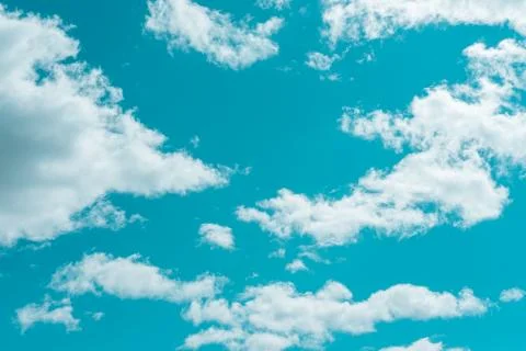 Bright blue sky. Stock Photos