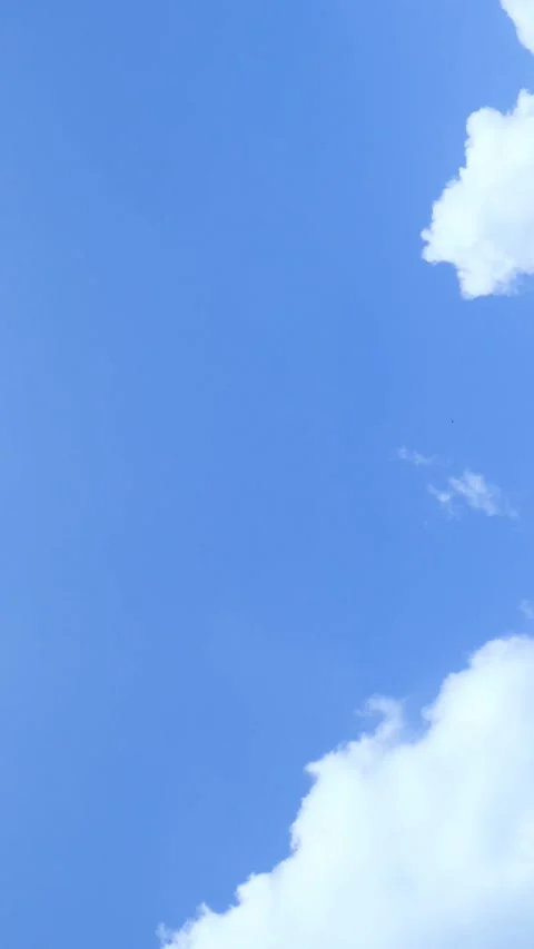Bright Blue Sky with Soft Clouds. Stock Footage 289434791