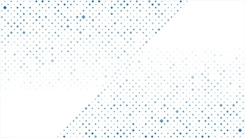Bright blue small halftone square dots abstract hi-tech motion background Stock Footage 311811410