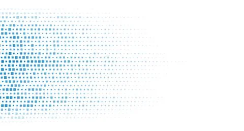 Bright blue small square dots abstract hi-tech background Stock Illustration