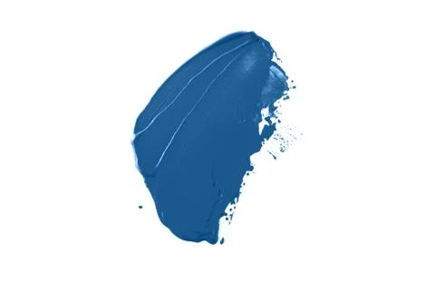 Bright blue smear in the form of a group of diagonal strokes. Stock Photos