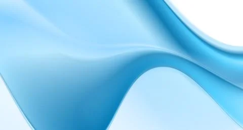 Bright blue smooth blurred wavy abstract elegant background Stock Illustration