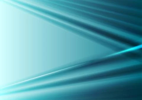 Bright blue smooth stripes abstract blurred background Illustrazione stock