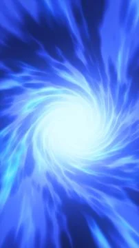 Bright blue spiral vortex with flowing energy streams and a luminous center.. イラスト素材