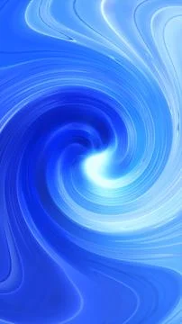 Bright blue spiral vortex with smooth flowing light trails, creating a futu.. Stock Illustration