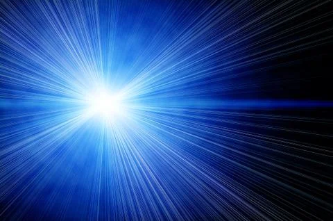Bright blue star Stock Illustration