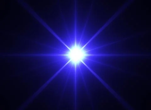 Bright blue star Stock Illustration