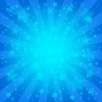Bright blue starry background Stock Illustration