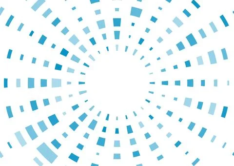 Bright blue tech abstract circular minimal background Stock Illustration