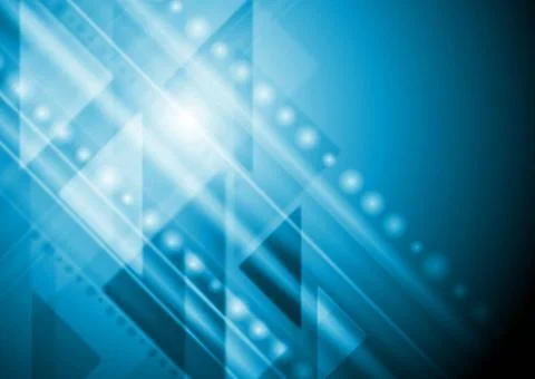 Bright blue technical background. Vector illustration eps 10 Bright blue t... Foto stock