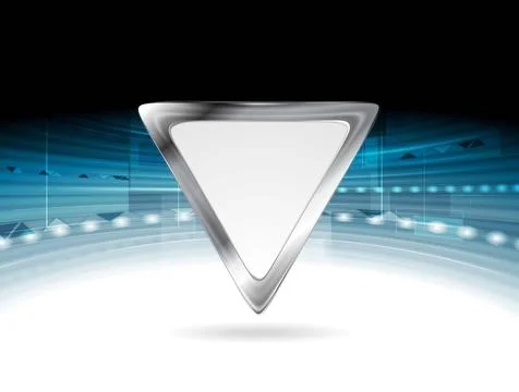 Bright blue technology background with triangle Bright blue technology bac... 스톡 사진