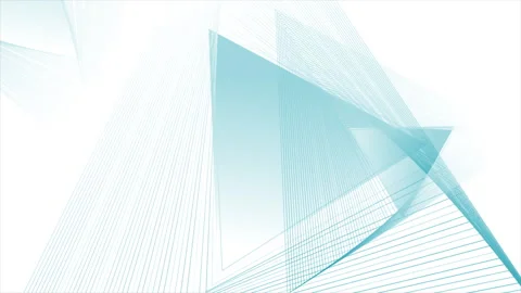Bright blue triangular lines technology futuristic motion background Stock Footage 271031382