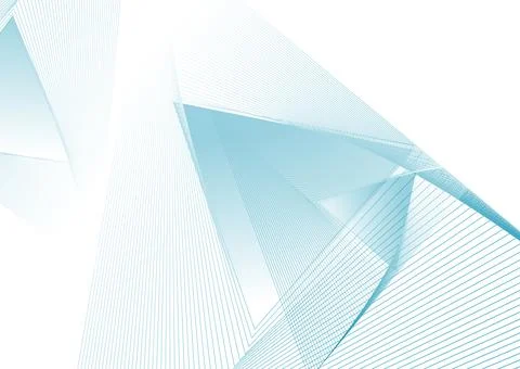 Bright blue triangular lines technology futuristic background Stock Illustration