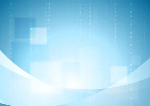 Bright blue vector tech background Stock Illustration
