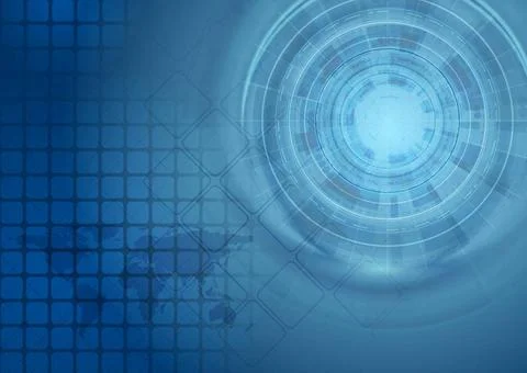 Bright blue vector technology background Bright blue technology background... Stock Photos