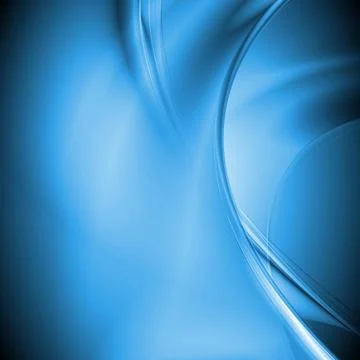 Bright blue waves modern background Abstract blue waves design. Vector ill... Foto stock