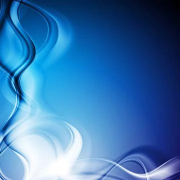 Bright blue wavy background. Vector design eps 10 Bright blue wavy backgro... 스톡 사진