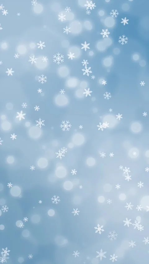 Bright Blue Winter Background with Snowflakes and Bokeh Particles. 動画素材 320521535