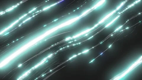 Bright, blurred lines of light and flashes of blue 動画素材 310299289
