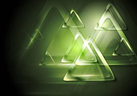 Bright blurred triangle. Tech design Bright blurred triangle. Tech vector ... 写真素材