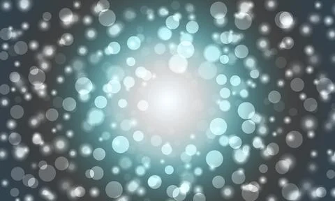 Bright bokeh abstract background. circle bubbles light. Stock Illustration