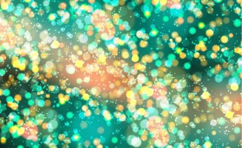 Bright bokeh with highlights on a dark background Stock Illustration