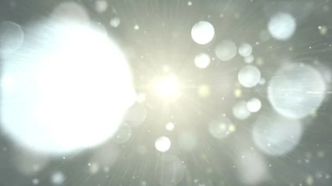 Bright Bokeh lights in a 3D animation Stock Footage 235620972
