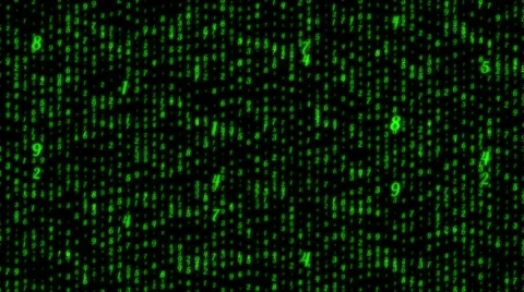 Bright bold digital numbers Stock Footage 66039301