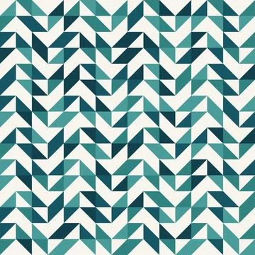 Bright bold vibrant abstract geometric quilt seamless vector pattern, color b Illustrazione stock