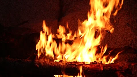 Bright bonfire. Stock Footage 136047170