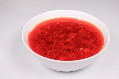 Bright Borsch, Isolated Stock Photos