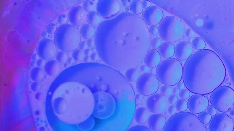 Bright bubbles of paint in water 스톡 동영상 89100463