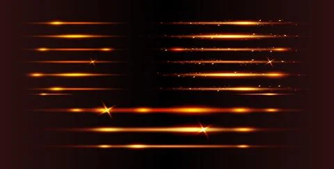 Bright Burning Elements to Create Vector Realistic Fire Stock Illustration