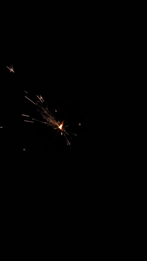 Bright burning sparklers. Stock Footage 144838175